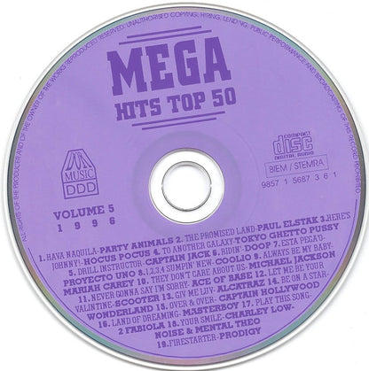 Various - Het Beste Uit De Mega Top 50 1996 Van Volume 5 (CD) Compact Disc Goede Staat