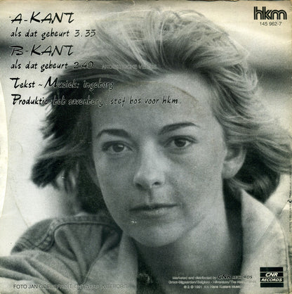 Ingeborg - Als Dat Gebeurt Vinyl Singles Vinyl Very Good (VG) <br> Hoes Good Plus (G+)