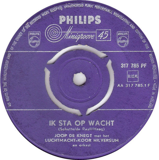 Joop de Knegt - Ik Sta Op Wacht Vinyl Singles VINYLSINGLES.NL