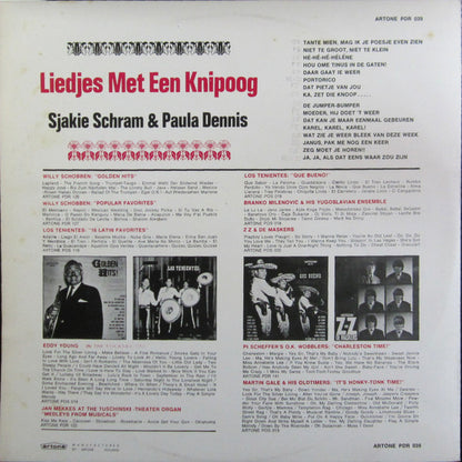 Sjakie Schram & Paula Dennis - Liedjes Met Een Knipoog (10" ) Vinyl LP 10" Media VG / Sleeve VG "VINYLSINGLES.NL"