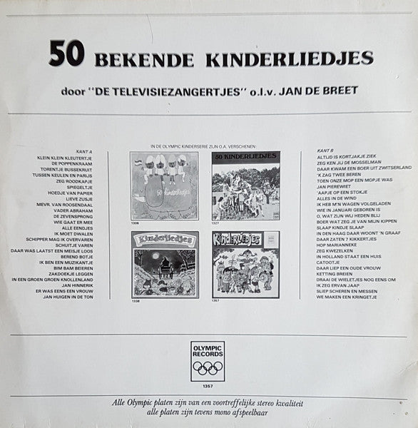 Televisiezangertjes - 50 Bekende Kinderliedjes (LP) 49279 Vinyl LP Goede Staat