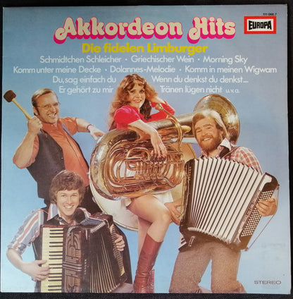 Fidelen Limburger - Akkordeon Hits (LP) Vinyl LP Vinyl Very Good (VG) <br> Hoes Good Plus (G+)