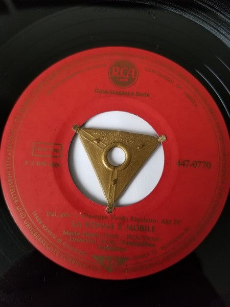 Mario Lanza - La Donna È Mobile Vinyl Singles Vinyl Very Good (VG) <br> Hoes Generic