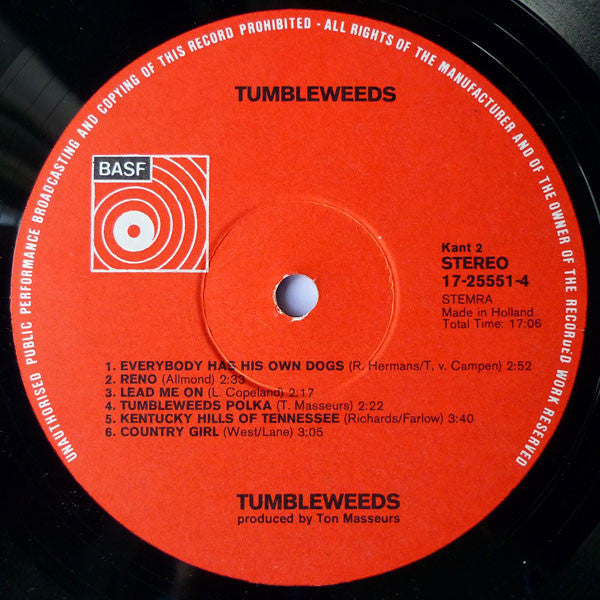 Tumbleweeds - Tumbleweeds (LP) 48115 Vinyl LP Goede Staat