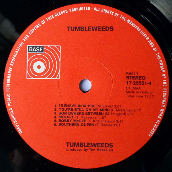 Tumbleweeds - Tumbleweeds (LP) 48115 Vinyl LP Goede Staat