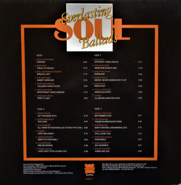 Various - Everlasting Soul Ballads Double-Album Vol 1 (LP) Vinyl LP Dubbel Vinyl Very Good (VG) <br> Hoes Good Plus (G+)