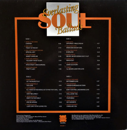 Various - Everlasting Soul Ballads Double-Album Vol 1 (LP) Vinyl LP Dubbel Vinyl Very Good (VG) <br> Hoes Good Plus (G+)