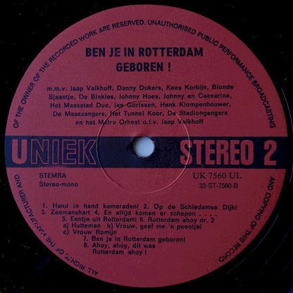 Various - Ben Je In Rotterdam Geboren (LP) 48414