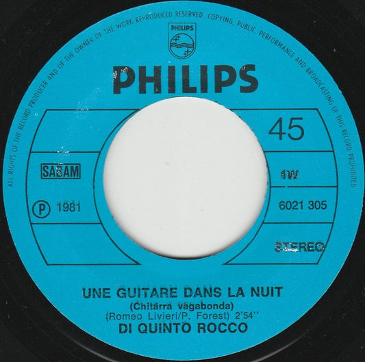 Di Quinto Rocco - Une Guitare Dans La Nuit