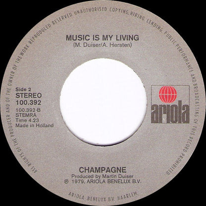 Champagne - That's Life 18710 18711 Vinyl Singles Hoes: Generic