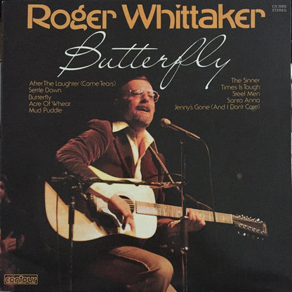 Roger Whittaker - Butterfly (LP) Vinyl LP Vinyl Very Good (VG) <br> Hoes Good Plus (G+)