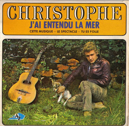 Christophe - J'ai Entendu La Mer Vinyl Singles EP Vinyl Very Good (VG) <br> Hoes Good Plus (G+)