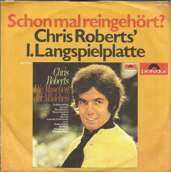 Chris Roberts - Ich Bin Verliebt In Die Liebe Vinyl Singles Vinyl Very Good (VG) <br> Hoes Generic