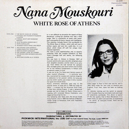 Nana Mouskouri - White Rose Of Athens (LP)