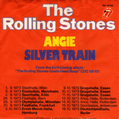 Rolling Stones - Angie Vinyl Singles Vinyl Very Good (VG) <br> Hoes Generic