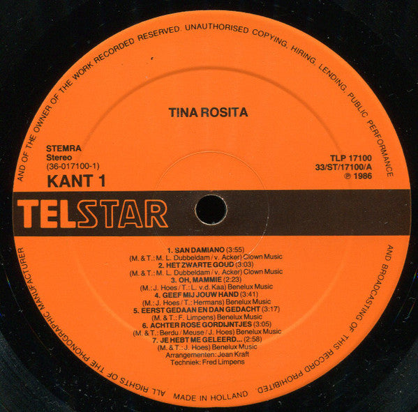 Tina Rosita - Tina Rosita (LP) 52334