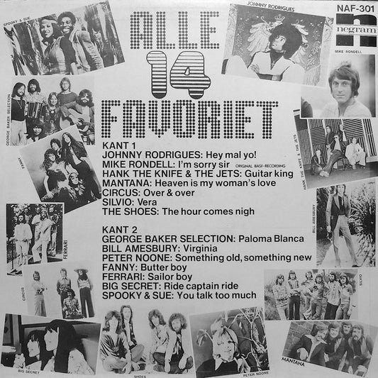 Various - Alle 14 Favoriet! (LP) Vinyl LP Vinyl Zeer Goed / Hoesje Goed "VINYLSINGLES.NL"