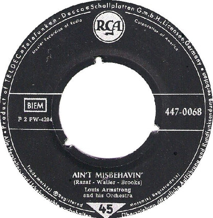Louis Armstrong - Ain't Misbehavin' Vinyl Singles Vinyl Goed / Hoes Generic