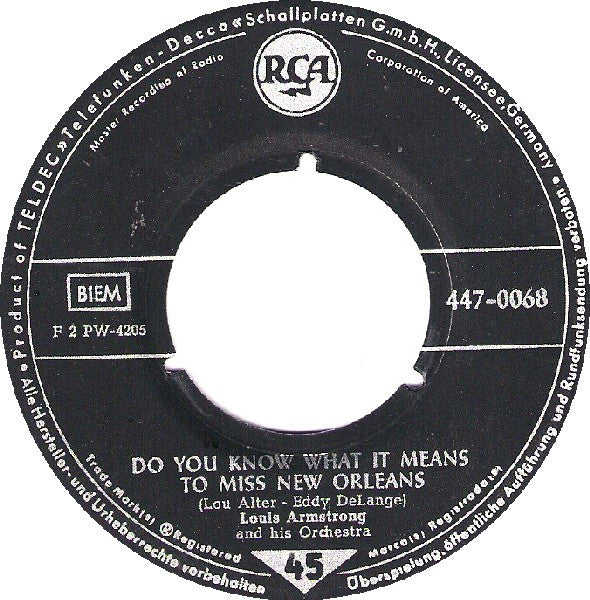 Louis Armstrong - Ain't Misbehavin' Vinyl Singles Vinyl Goed / Hoes Generic