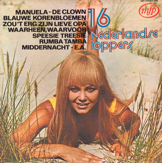 Various - 16 Nederlandse Toppers (LP) 50752 Vinyl LP Hoes: Slecht