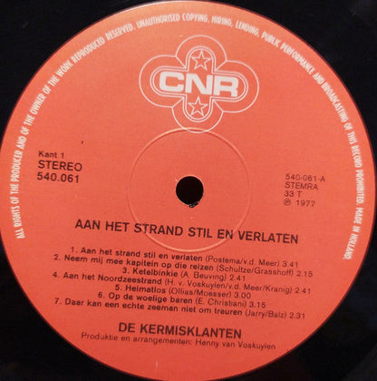 Kermisklanten - Aan Het Strand Stil En Verlaten (LP) 43413 Vinyl LP VINYLSINGELS.NL