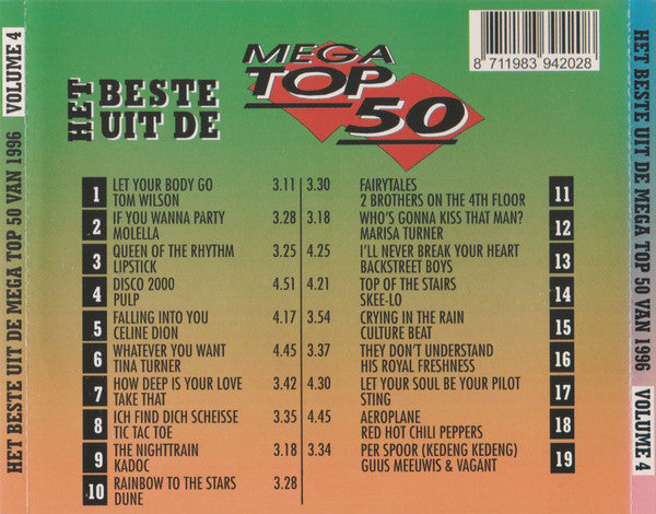 Various - Het Beste Uit De Mega Hits Top 50 Van 1996 Volume 4 (CD) 70402