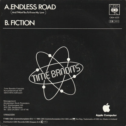 Time Bandits - Endless Road (And I Want You To Know My Love) Vinyl Singles Vinyl Goed / Hoes Sticker