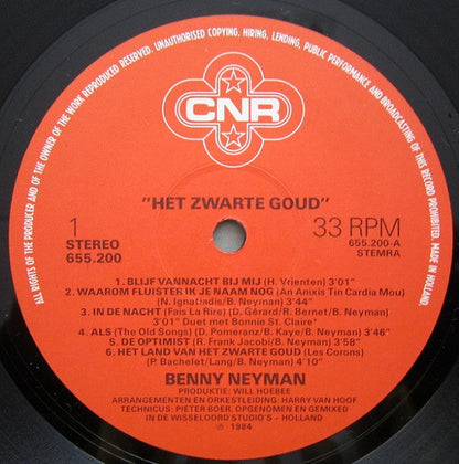 Benny Neyman - Het Zwarte Goud (LP) 50779 Vinyl LP VINYLSINGELS.NL