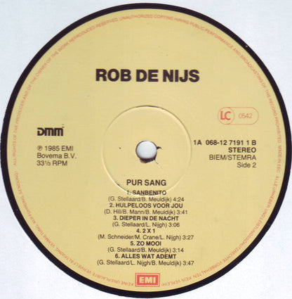 Rob de Nijs - Pur Sang (LP) 97-97824 Vinyl LP Vinyl Zeer Goed / Hoesje Goed "VINYLSINGLES.NL"