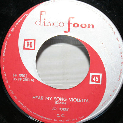 Jo Torry - Hear My Song Violettta Vinyl Singles Vinyl (VG) <br> Hoes Generic