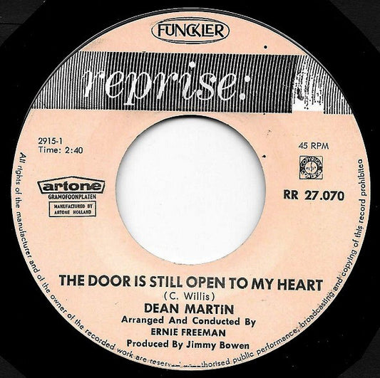 Dean Martin - The Door Is Still Open To My Heart Vinyl Singles Vinyl Goed / Hoes Generic