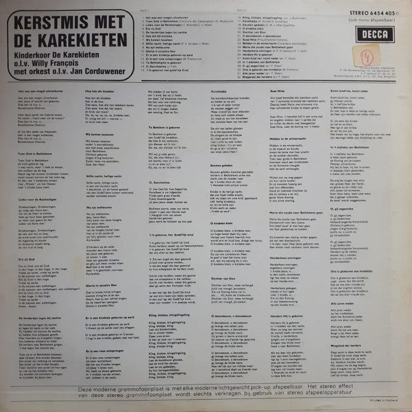 Kinderkoor De Karekieten - Kerstmis Met De Karekieten (LP) Vinyl LP