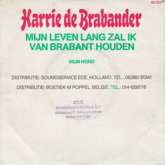 Harrie De Brabander - Mijn Leven Lang Zal Ik Van Brabant Houden