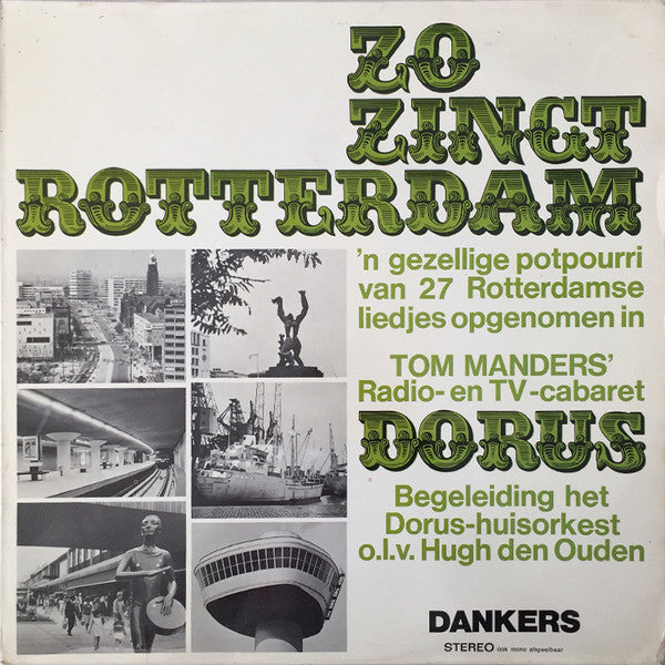 Various - Zo Zingt Rotterdam (LP) Vinyl LP Vinyl Very Good (VG) <br> Hoes Good Plus (G+)