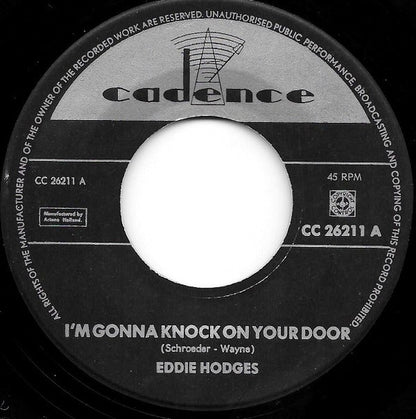 Eddie Hodges - I'm Gonna Knock On Your Door Vinyl Singles Vinyl Very Good (VG) <br> Hoes Generic