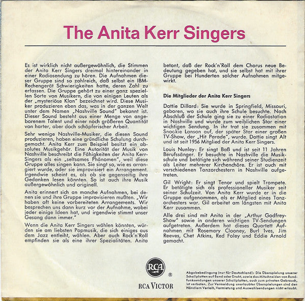 Anita Kerr Singers - Cowboys Heimweh 17563 Vinyl Singles VINYLSINGLES.NL