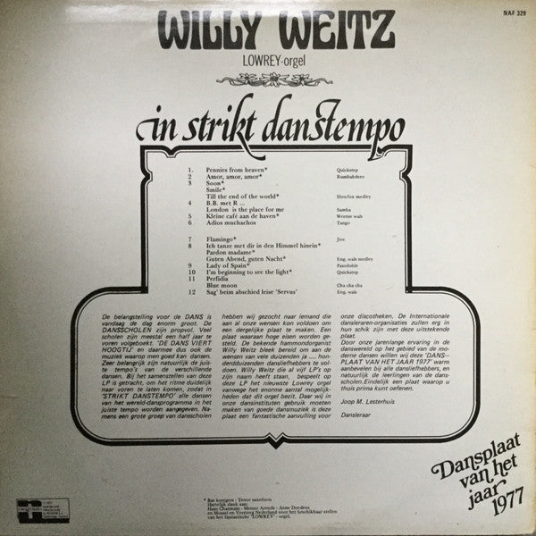 Willy Weits - In Strikt Danstempo (LP) 50200 Vinyl LP VINYLSINGLES.NL