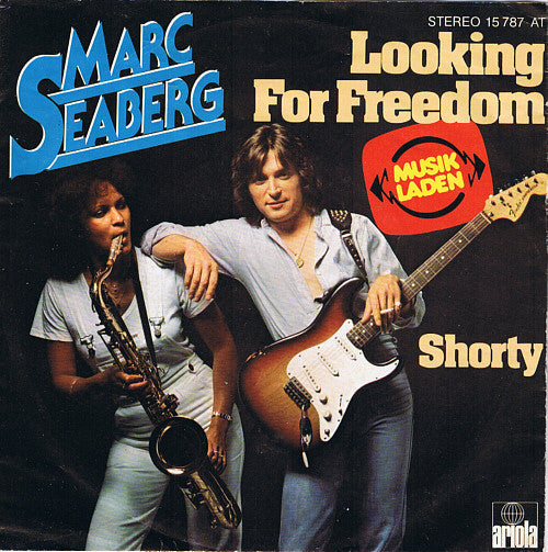 Marc Seaberg - Looking For Freedom Vinyl Singles Vinyl Very Good (VG) <br> Hoes Good Plus (G+)