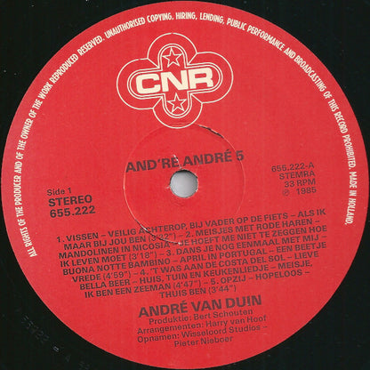 André van Duin - And're André 5 - Onvergetelijke Liedjes (LP)