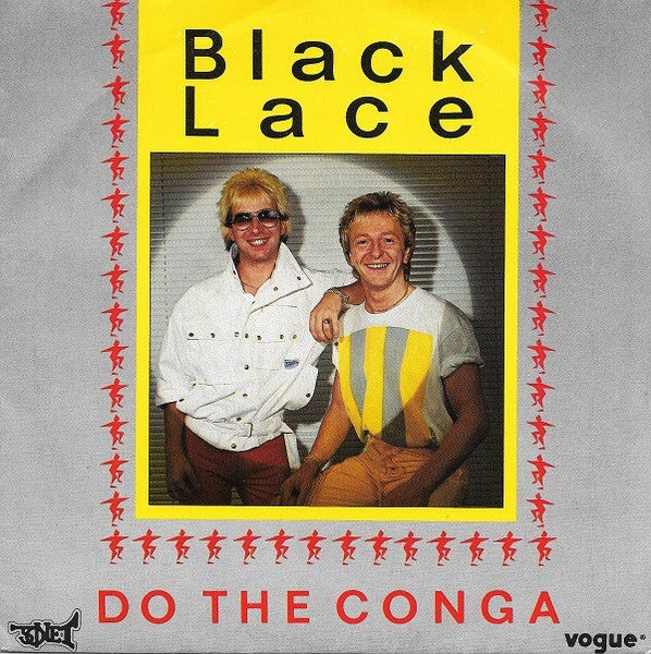 Black Lace - Do The Conga Vinyl Singles Vinyl Goed / Hoes Sticker