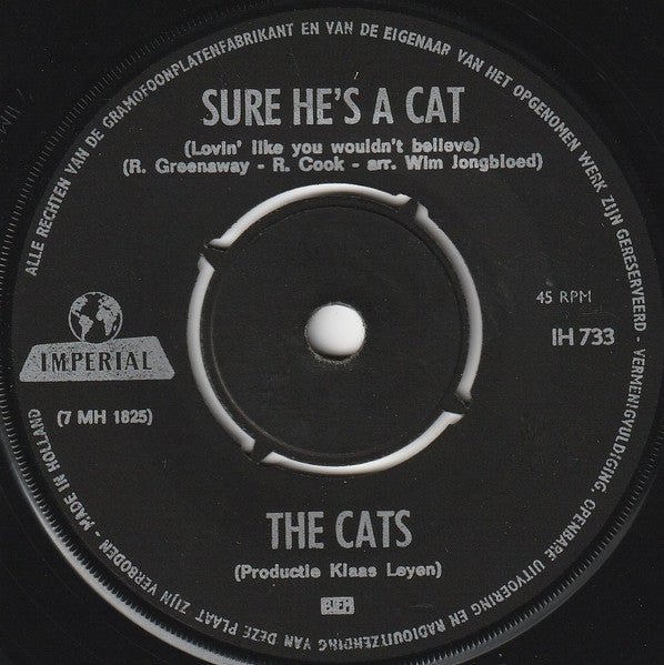 Cats - Sure He's A Cat Vinyl Singles Vinyl Redelijk / Hoes Generic
