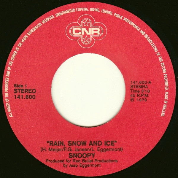 Snoopy - Rain, Snow And Ice 17374 Vinyl Singles VINYLSINGLES.NL