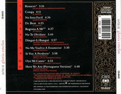 Gloria Estefan - Exitos De Gloria Estefan (CD) Compact Disc Goede Staat