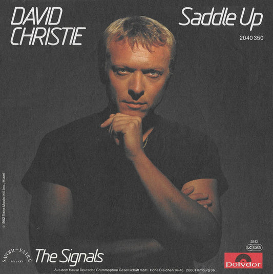 David Christie - Saddle Up Vinyl Singles Vinyl Very Good (VG) <br> Hoes Good Plus (G+)