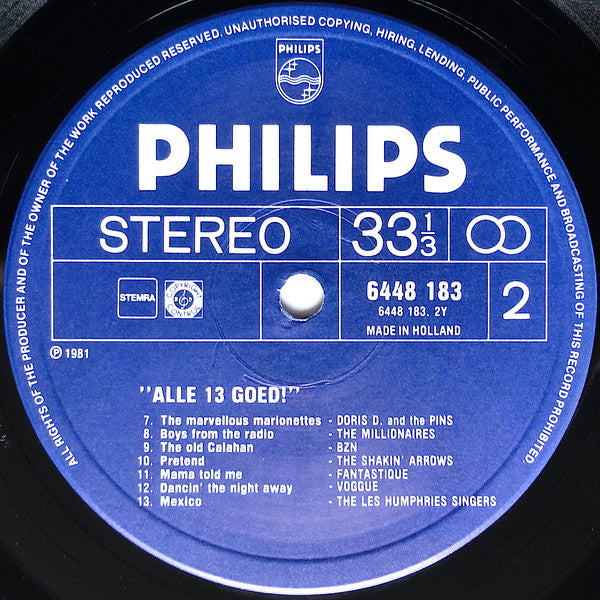 Various - Alle 13 Goed! (LP) 51348 Vinyl LP Goede Staat