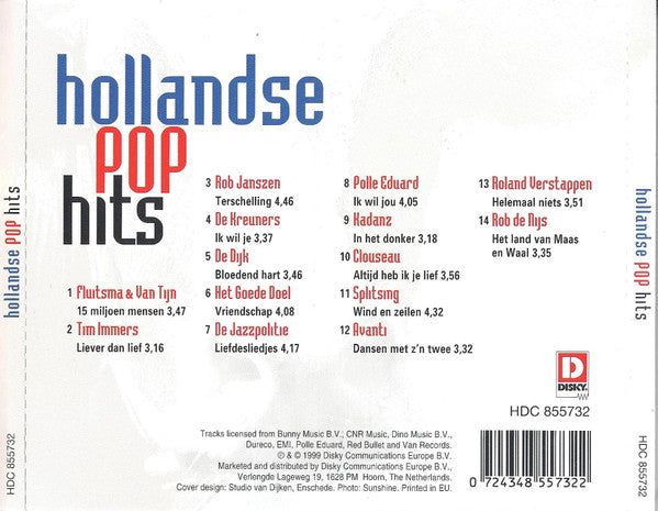 Various - Hollandse Pop Hits (CD) Compact Disc Goede Staat