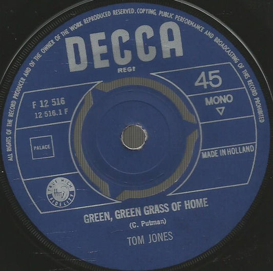 Tom Jones - Green, Green Grass Of Home Vinyl Singles Vinyl Goed / Hoes Generic