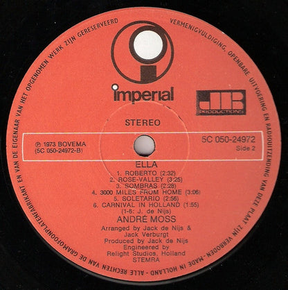 André Moss - Ella (LP) 41112 Vinyl LP Goede Staat