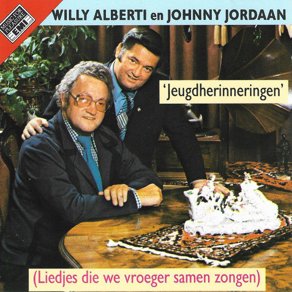 Willy Alberti En Johnny Jordaan - Jeugdherinneringen (Liedjes Die We Vroeger Samen Zongen) (CD) Compact Disc Goede Staat