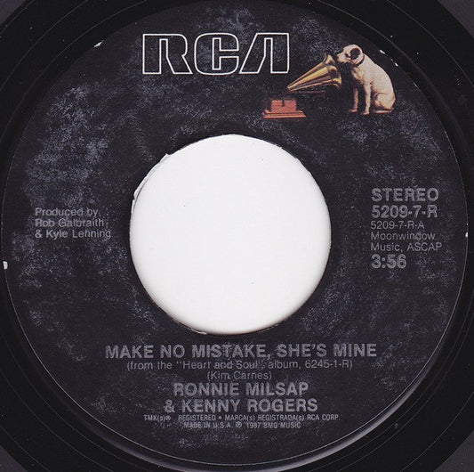 Ronnie Milsap / Kenny Rogers - Make No Mistake, She's Mine 36847 Vinyl Singles Goede Staat